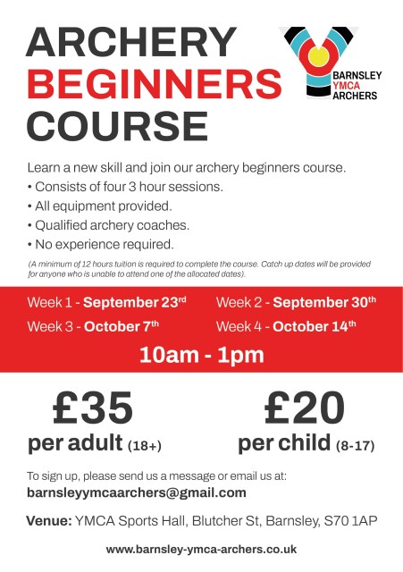 Barnsley YMCA beginners course details